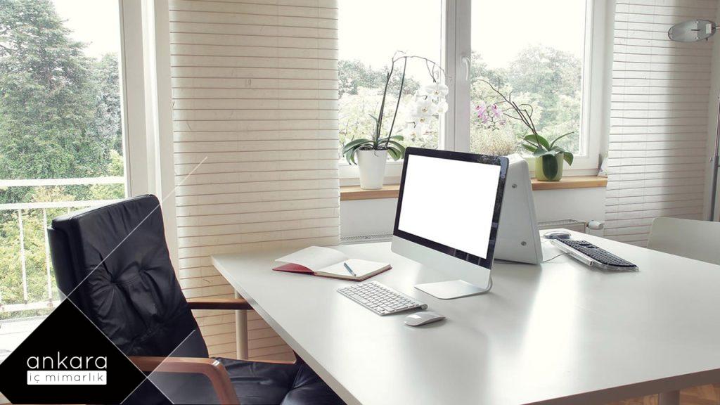 minimalist ofis dekorasyonu