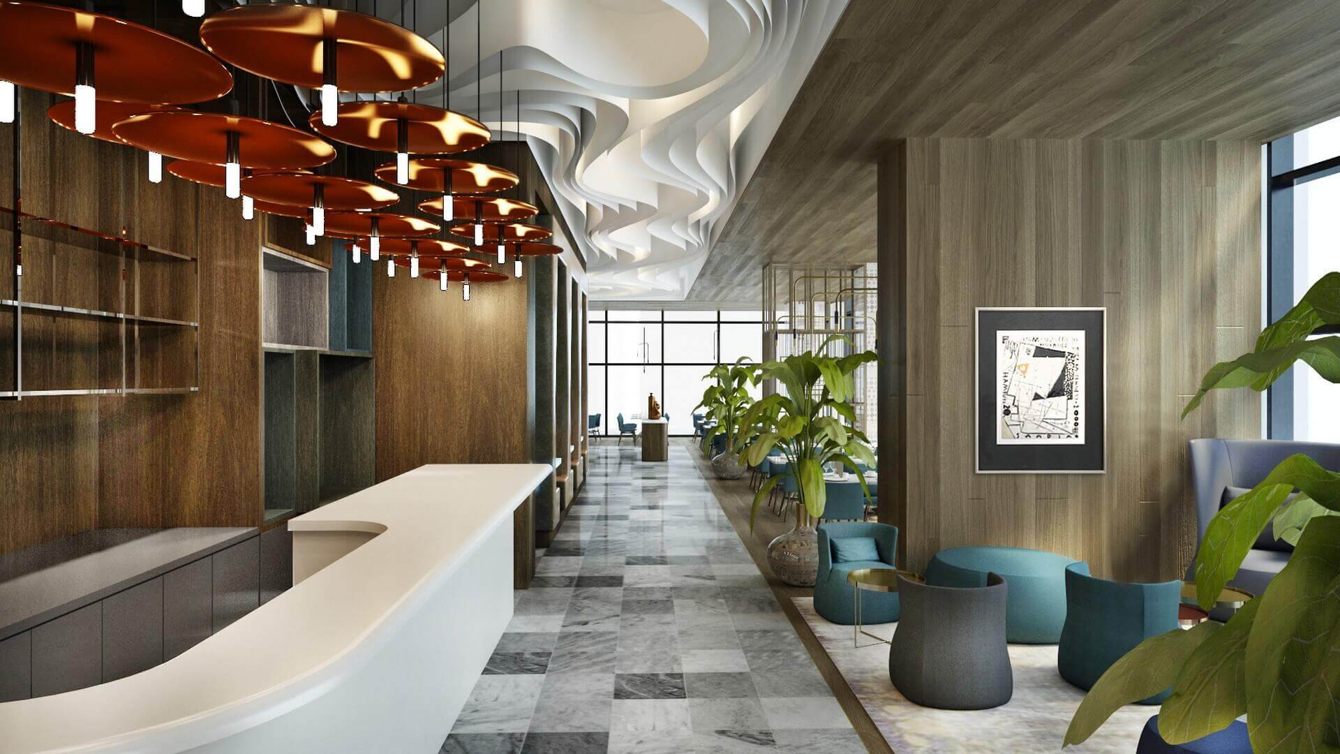  restorant iç tasarım
