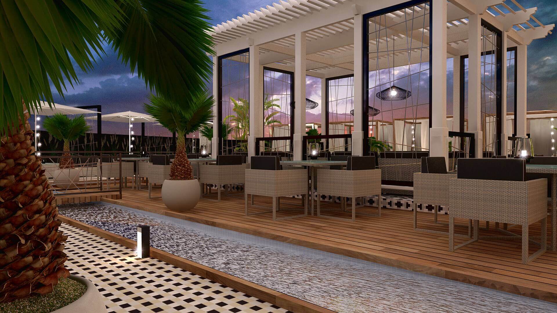  restorant iç tasarım