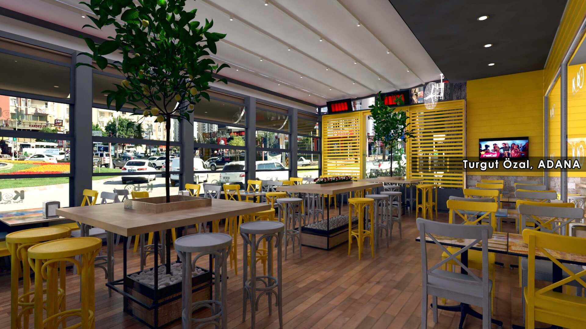  restorant iç tasarım
