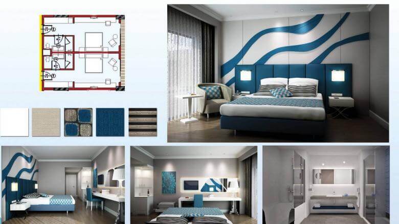 otel odası tasarımı 2141 Erbil Sheraton, IRAK Oteller