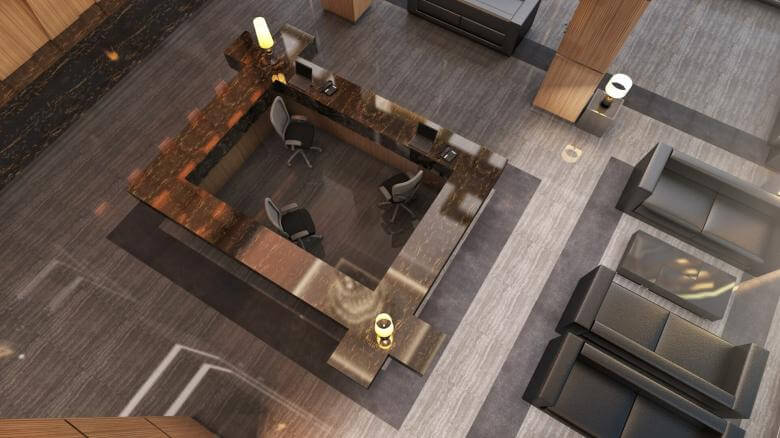 ofis içmimar 2713 Yelken İş Kulesi Girişi Ofisler