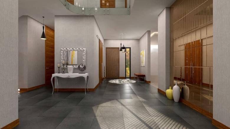  villa tasarım 2939 İncek Tek Yapı Villa Konutlar