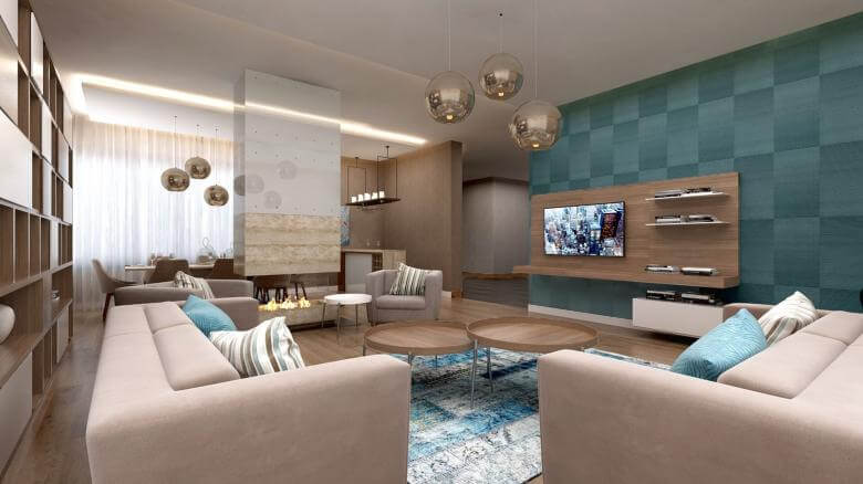  villa tasarım 2950 İncek Tek Yapı Villa Konutlar