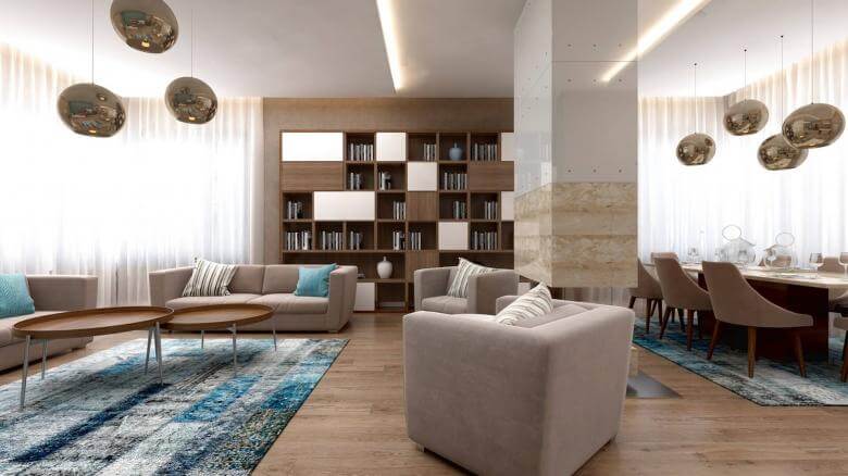  villa tasarım 2951 İncek Tek Yapı Villa Konutlar