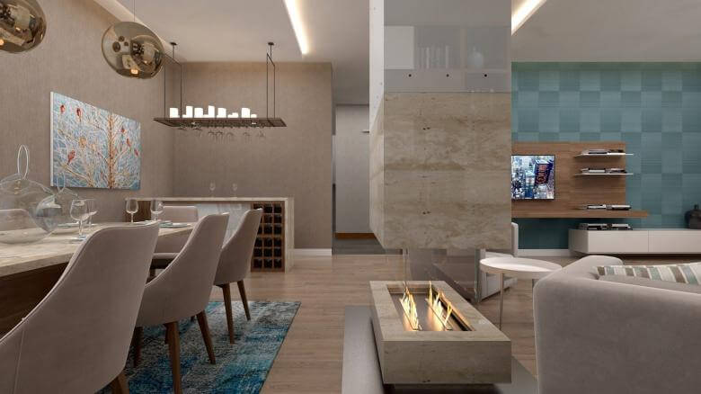  villa tasarım 2954 İncek Tek Yapı Villa Konutlar