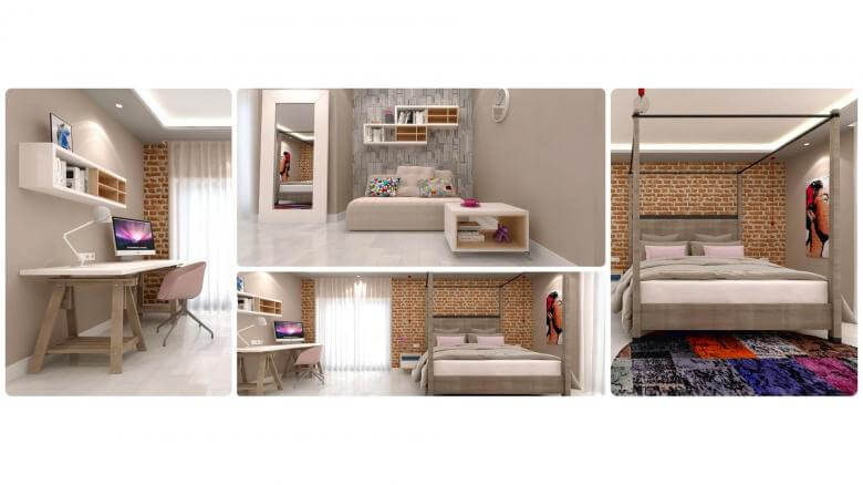  villa tasarım 2971 İncek Tek Yapı Villa Konutlar