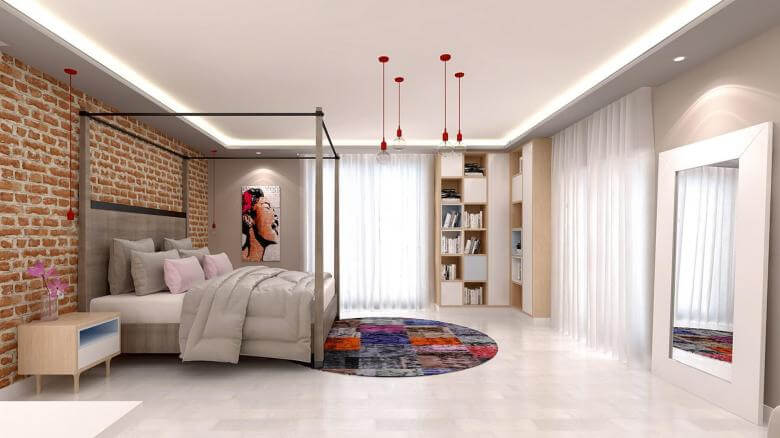  villa tasarım 2972 İncek Tek Yapı Villa Konutlar