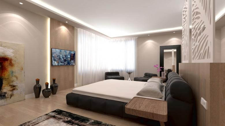  villa tasarım 2988 İncek Tek Yapı Villa Konutlar