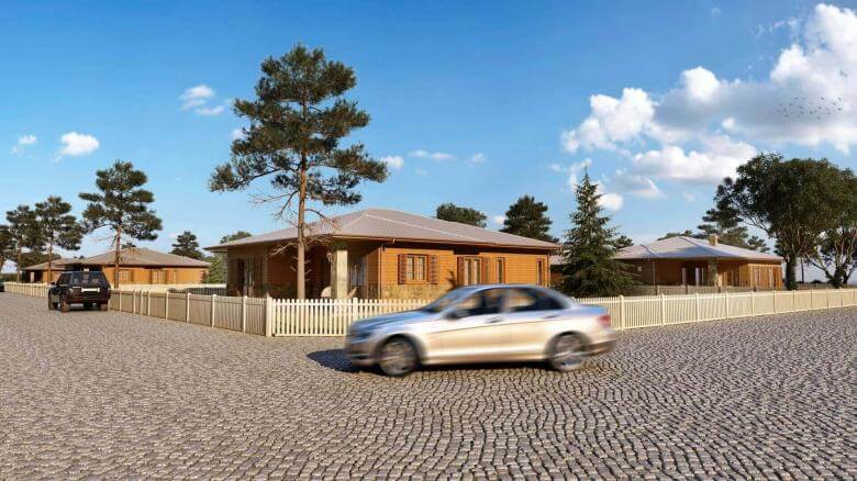  villa dekorasyonu 3392 Ekolojik Muratlı Köy Konutlar
