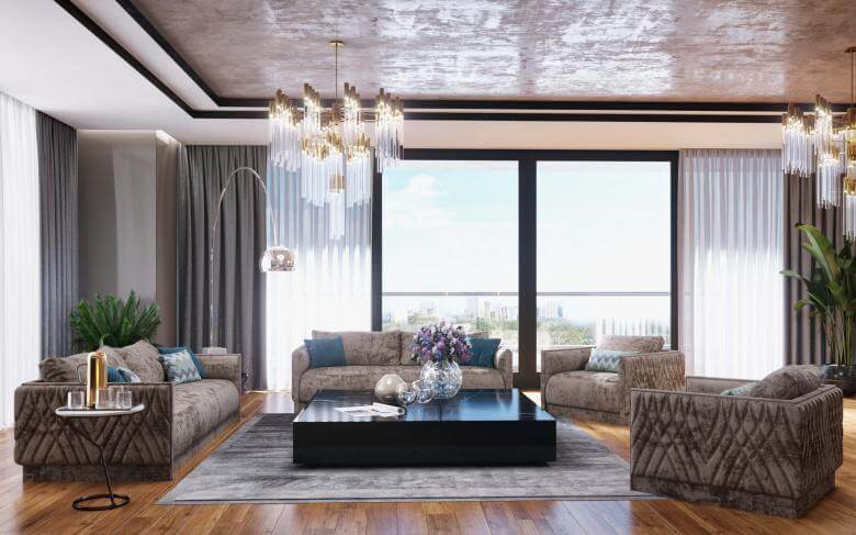  villa dekorasyonu 3741 Vantage Ümitköy Dublex Konutlar