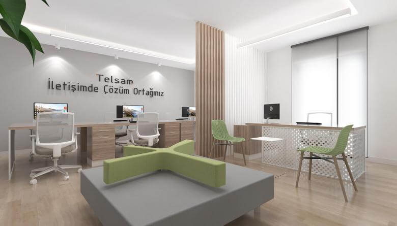 ofis içmimar 3784 Telsam Telekom Ofisler