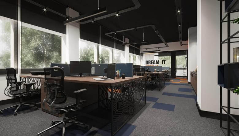 ofis dekorasyonu 3894 Bilişim Ofisi İç Tasarımı Ofisler