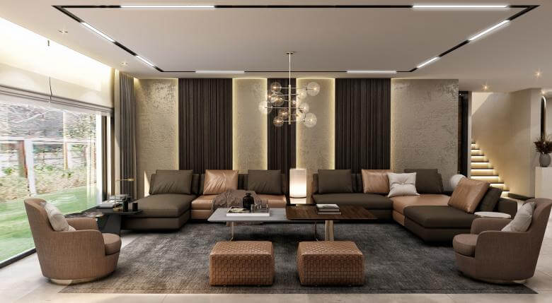  villa dekorasyonu 4383 Cemreler Sitesi Villa Konutlar
