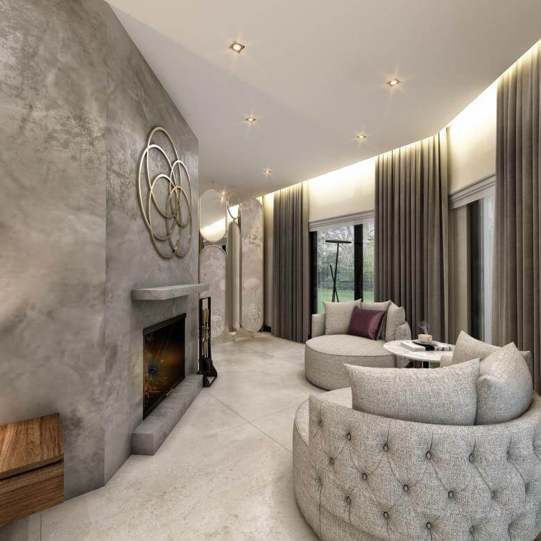  villa dekorasyonu 4387 Cemreler Sitesi Villa Konutlar