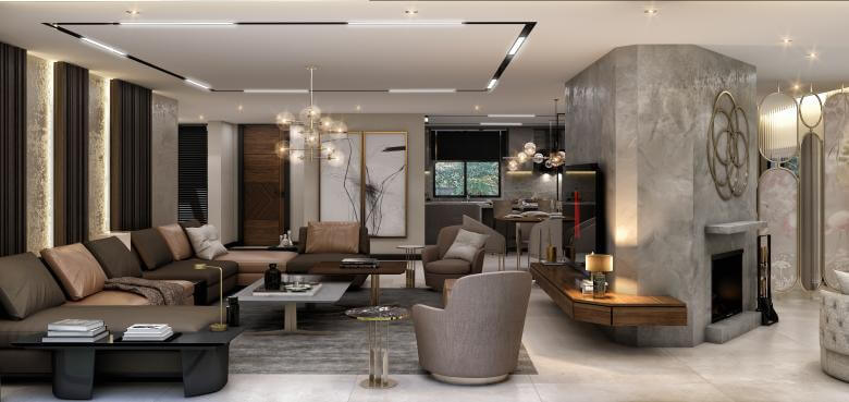 villa dekorasyonu 4388 Cemreler Sitesi Villa Konutlar