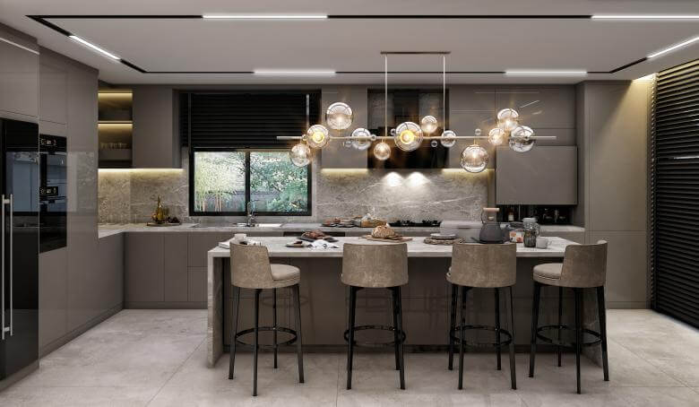  villa dekorasyonu 4389 Cemreler Sitesi Villa Konutlar