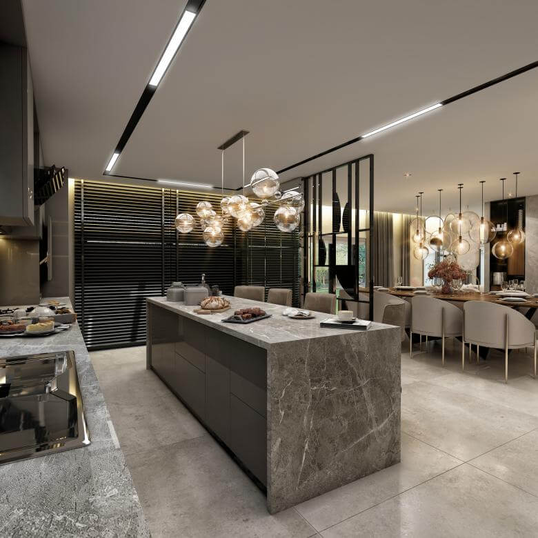  villa dekorasyonu 4390 Cemreler Sitesi Villa Konutlar