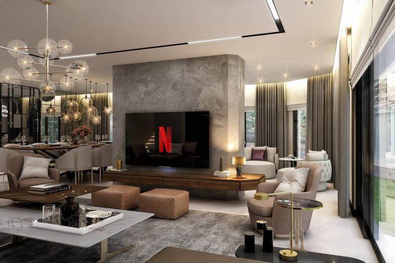  villa dekorasyonu 4394 Cemreler Sitesi Villa Konutlar