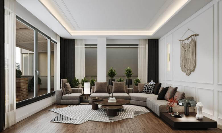 ev dekorasyonu 4493 Incek Prestij Dubleks Daire Konutlar