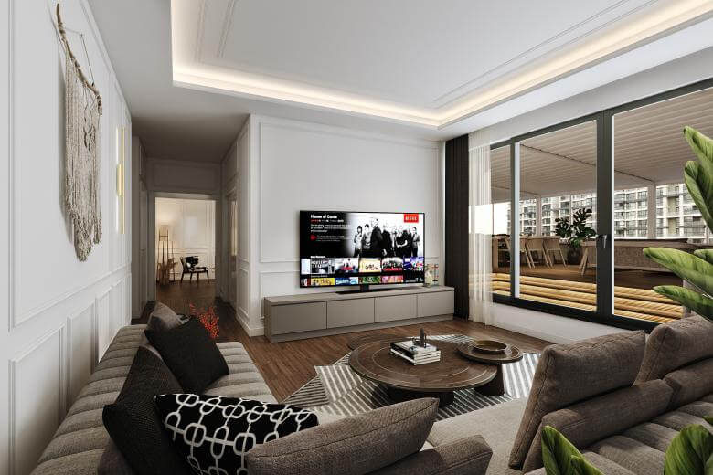 ev dekorasyonu 4494 Incek Prestij Dubleks Daire Konutlar