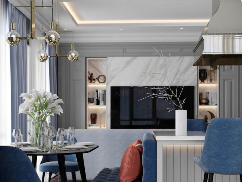  villa dekorasyonu 5144 Lüks Daire Tasarımı Konutlar