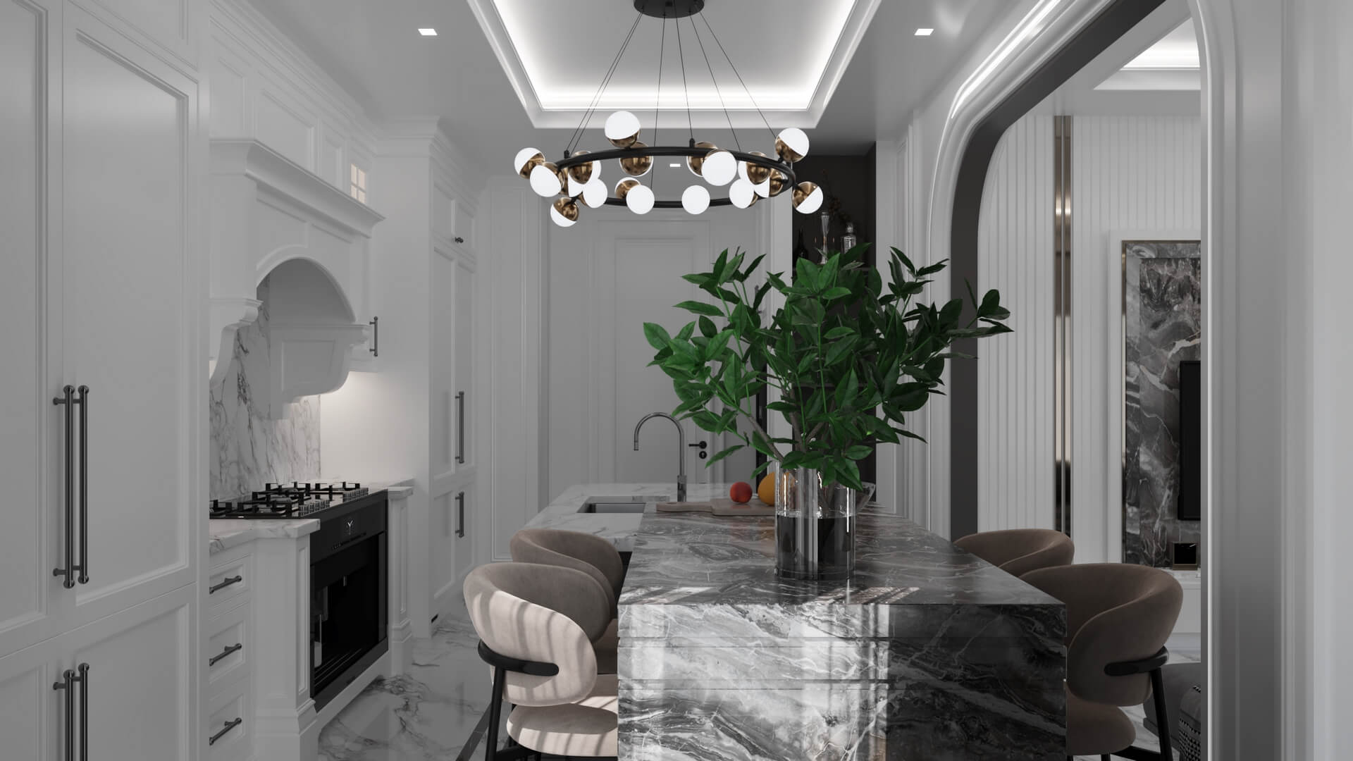  villa dekorasyonu 5166 Dubleks Apartman Dairesi Tasarımı Konutlar