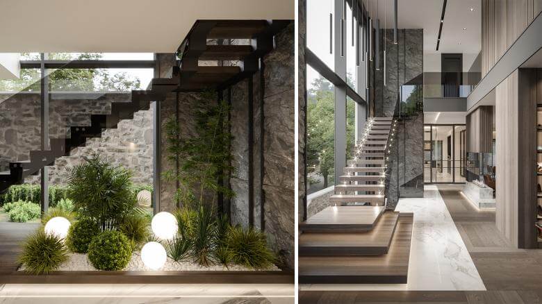  villa dekorasyonu 5370 İncek Villa Projesi Konutlar