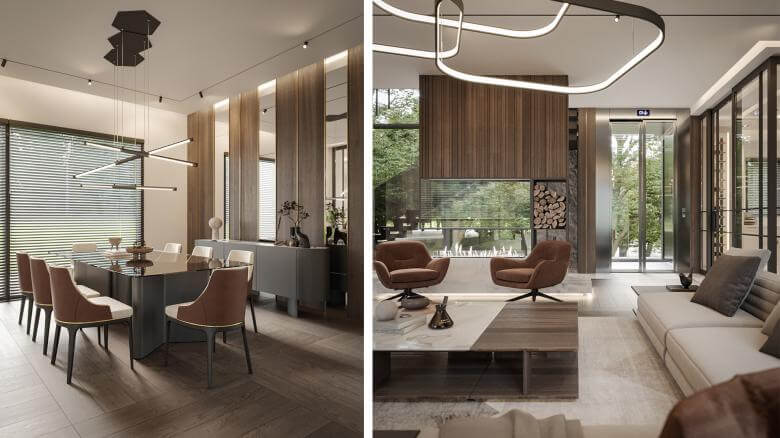  villa dekorasyonu 5372 İncek Villa Projesi Konutlar