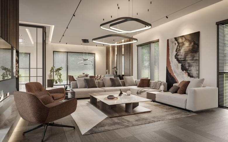  villa dekorasyonu 5373 İncek Villa Projesi Konutlar