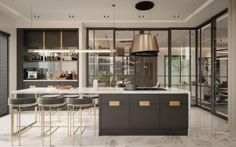 villa dekorasyonu 5375 İncek Villa Projesi Konutlar