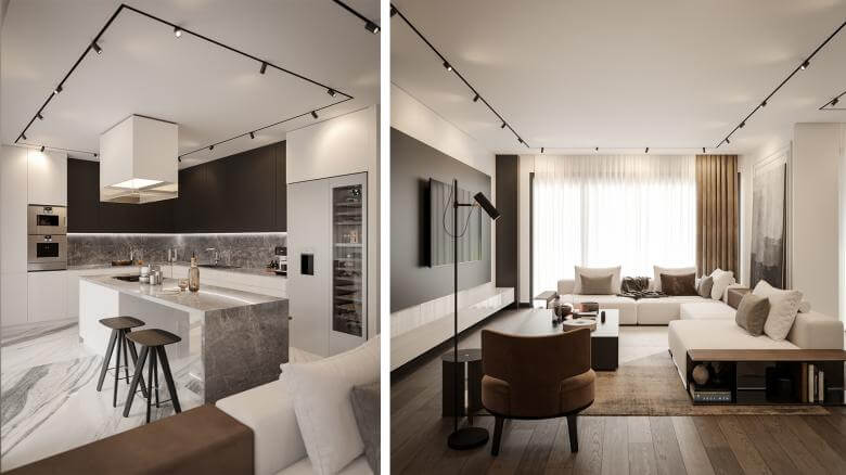  villa dekorasyonu 5381 İncek Villa Projesi Konutlar