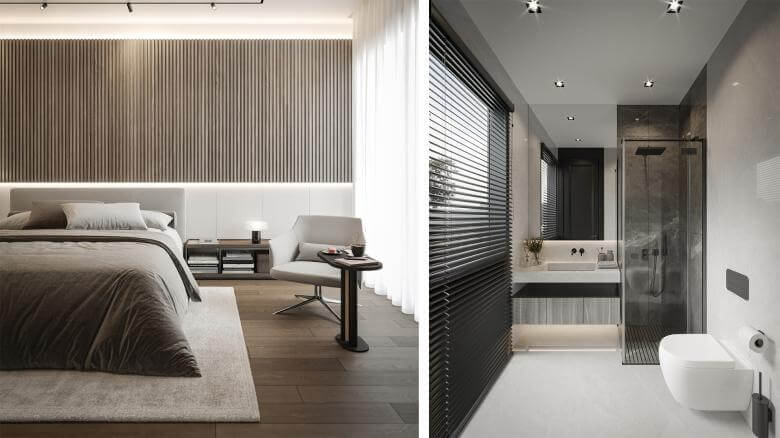  villa dekorasyonu 5395 İncek Villa Projesi Konutlar