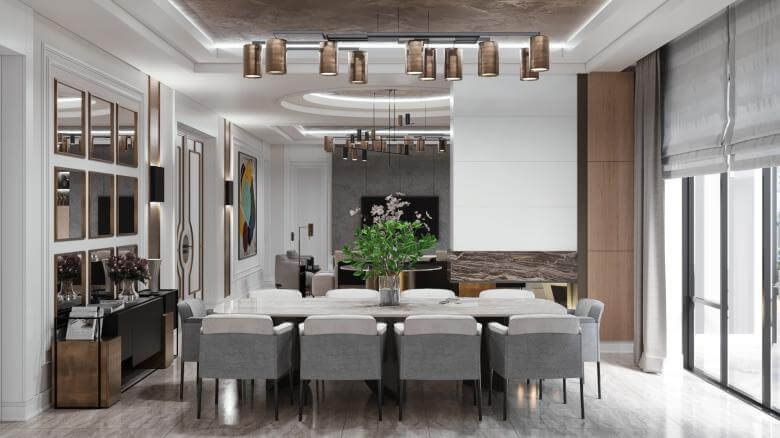 villa dekorasyonu 5520 NB Villa Konutlar
