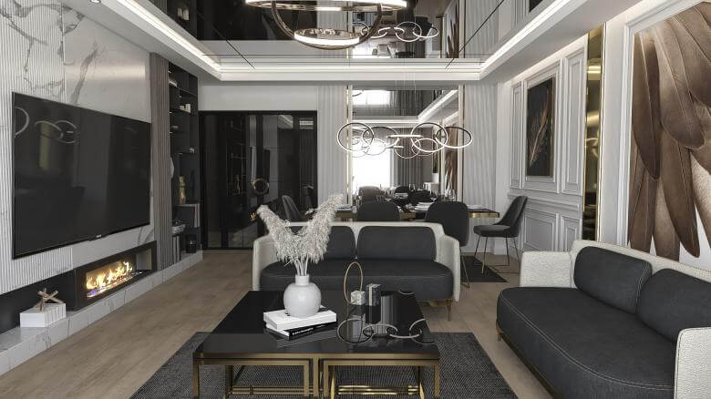  villa dekorasyonu 5490 Has Be Life Konut Konutlar