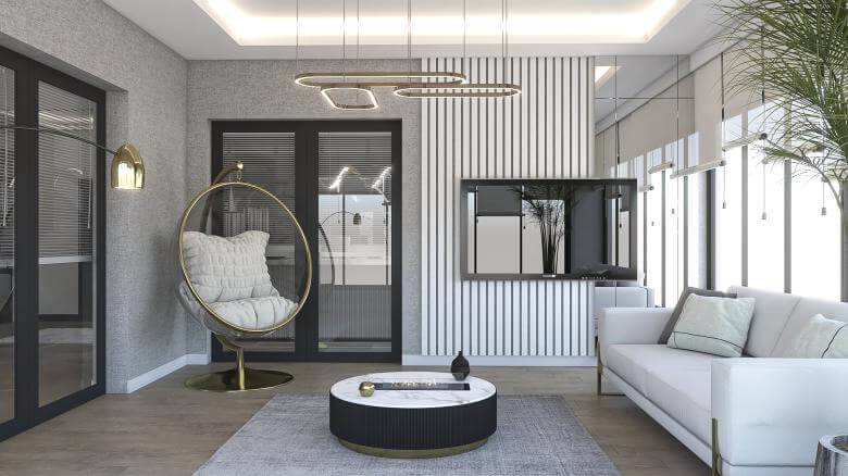  villa dekorasyonu 5500 Has Be Life Konut Konutlar