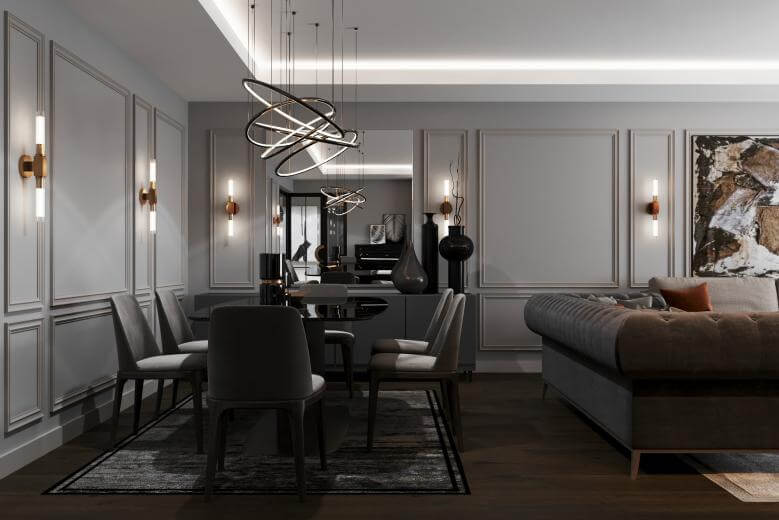  villa tasarım 5251 Büyük Apartman Dairesi Tasarımı Konutlar