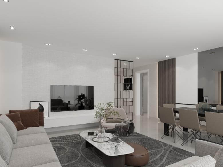  villa dekorasyonu 5574 Kent İncek 4+1 Daire Konutlar