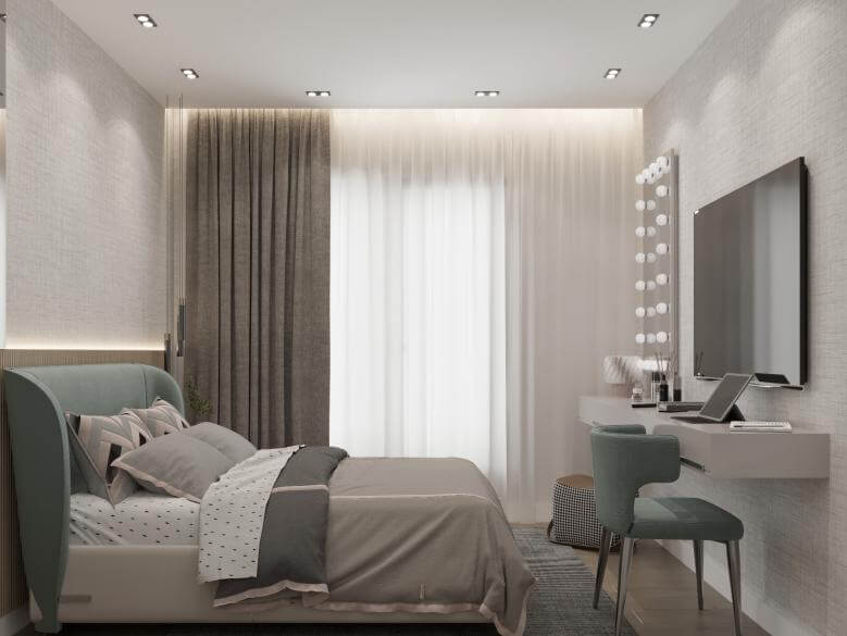  villa dekorasyonu 5576 Kent İncek 4+1 Daire Konutlar