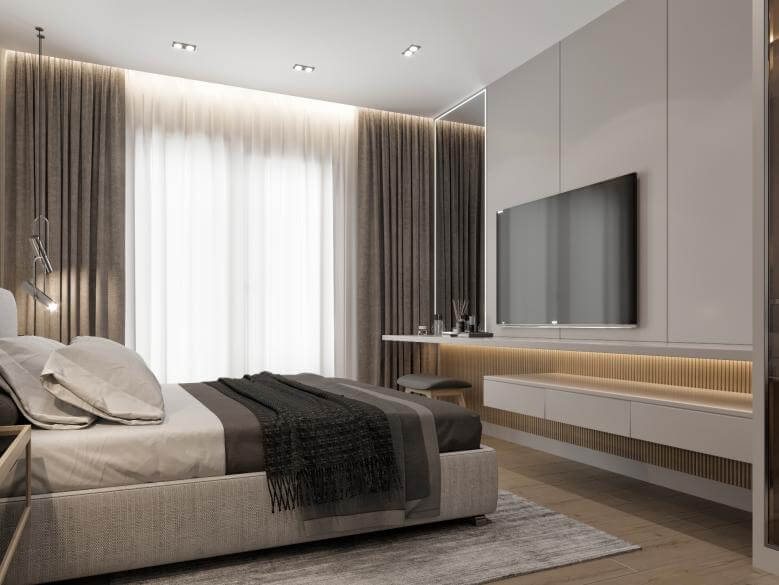  villa dekorasyonu 5581 Kent İncek 4+1 Daire Konutlar