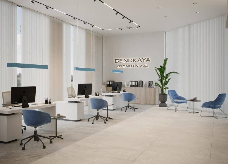ofis içmimar 5702 Gençkaya Otomotiv - Ostim Ofisler