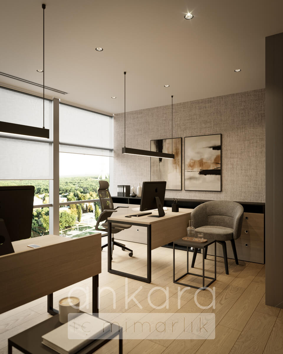 Koluman Balgat Ofis ofis mimari | 6284 | Ankara İç Mimarlık