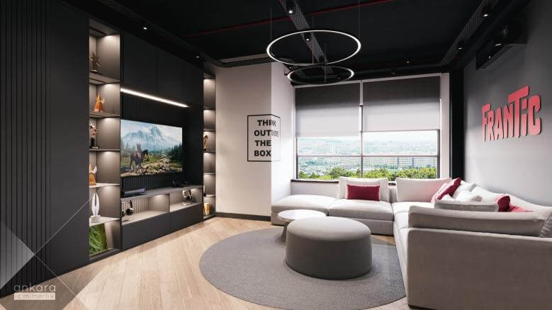 ofis dekorasyonu 6252 Teknokent Ofis - Frantic Games Ofisler