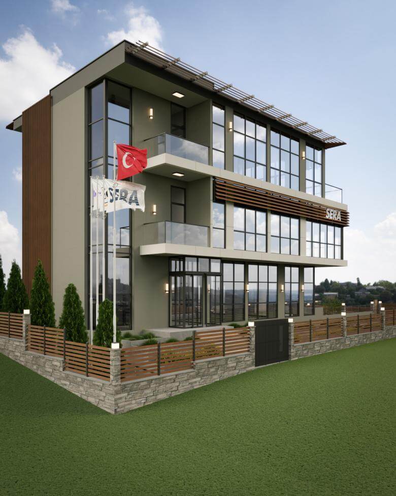 ofis mimari 6411 Sera Beton Ofis Binası Ofisler
