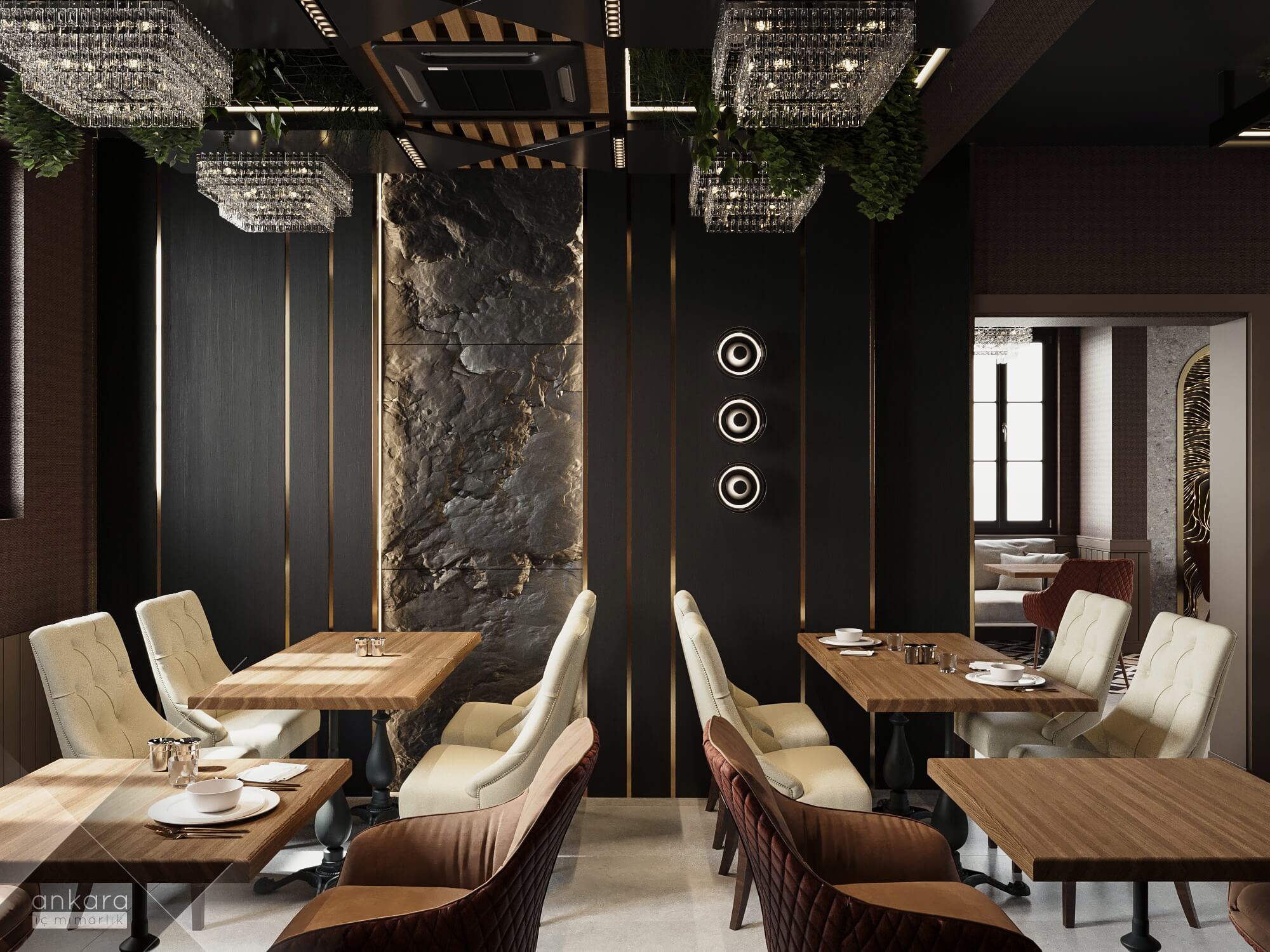  restorant iç tasarım