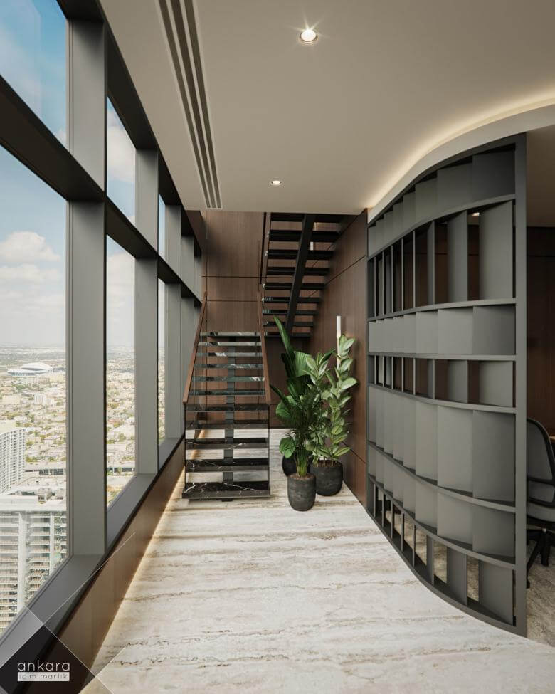 ofis mimari 6738 Paragon Tower - Hukuk Bürosu Ofisler