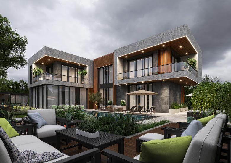  ev içmimar 6704 Yeni Batı Villa Konutlar
