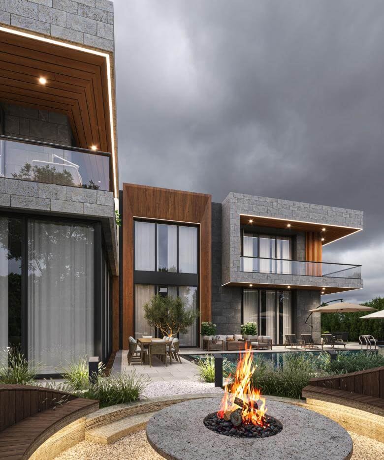  ev içmimar 6705 Yeni Batı Villa Konutlar